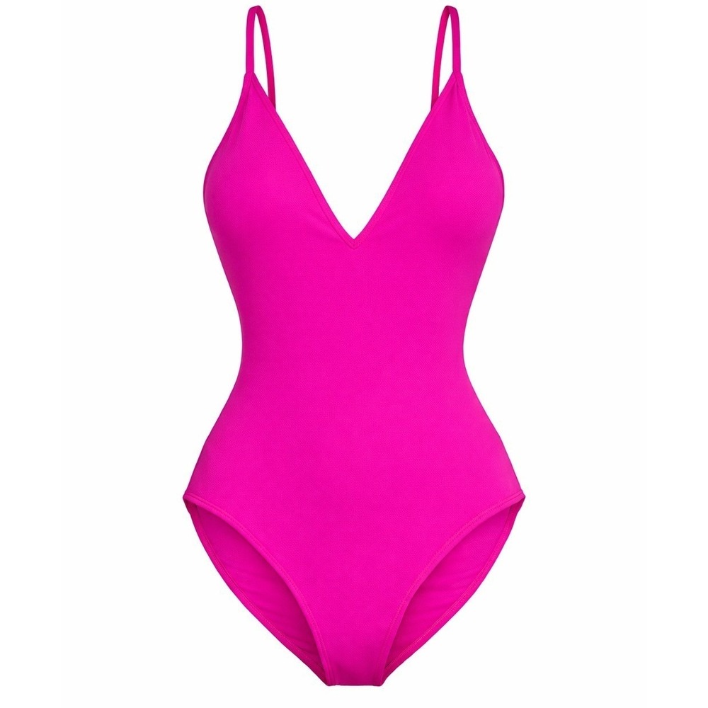 TA3 Plungey Pink Sculpting One‎ Piece Swimsuit Shapewear Size L NWT